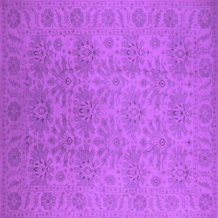 Square Oriental Purple Industrial Rug, urb1127pur