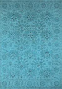 Oriental Light Blue Industrial Rug, urb1127lblu