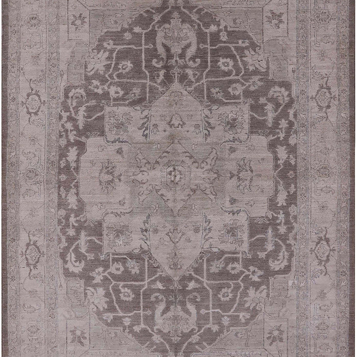 Mid-Century Modern Mauve Taupe Purple Oriental Rug, urb1128