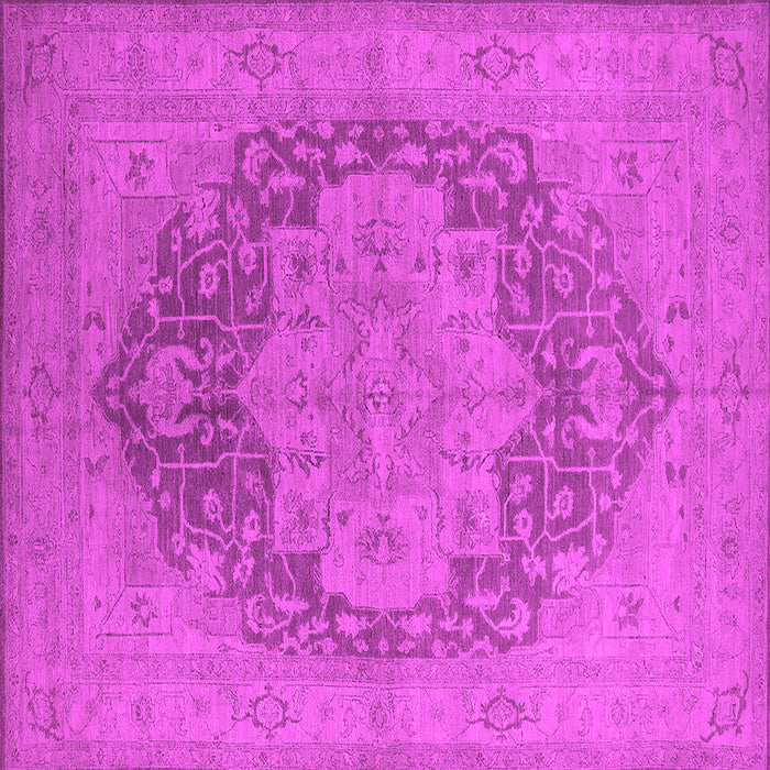 Square Oriental Pink Industrial Rug, urb1128pnk