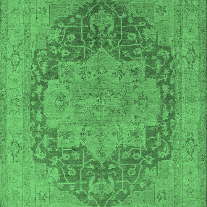 Oriental Emerald Green Industrial Rug, urb1128emgrn