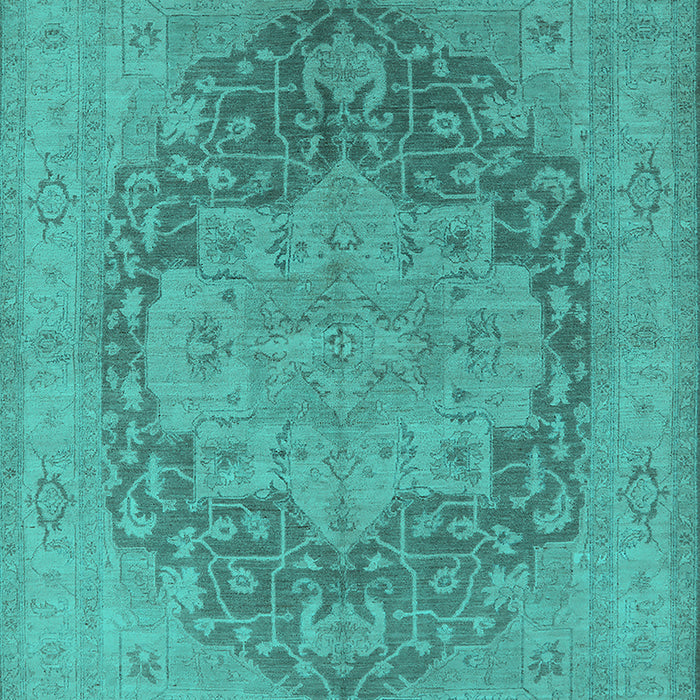 Oriental Turquoise Industrial Rug, urb1128turq