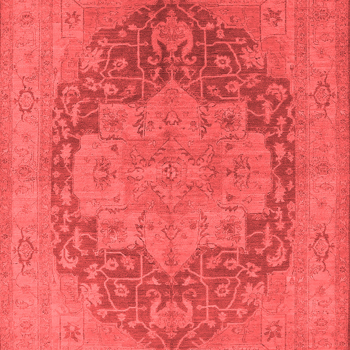 Machine Washable Oriental Red Industrial Rug, wshurb1128red