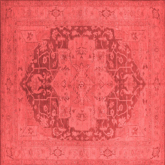 Machine Washable Oriental Red Industrial Rug, wshurb1128red