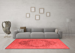 Industrial Red Washable Rugs
