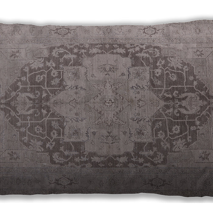 Mid-Century Modern Urban Mauve Taupe Purple Lumbar Throw Pillow, 13 inch by 19 inch, lburb1128