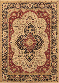 Oriental Brown Industrial Rug, urb1129brn