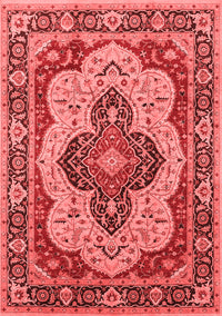 Oriental Red Industrial Rug, urb1129red