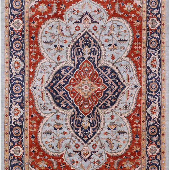 Mid-Century Modern Chestnut Brown Oriental Rug, urb1129