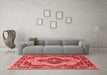 Industrial Red Washable Rugs