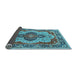 Sideview of Oriental Light Blue Industrial Rug, urb1129lblu