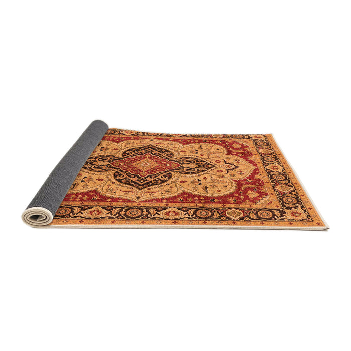 Sideview of Oriental Orange Industrial Rug, urb1129org