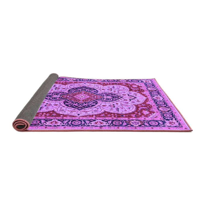 Sideview of Oriental Purple Industrial Rug, urb1129pur