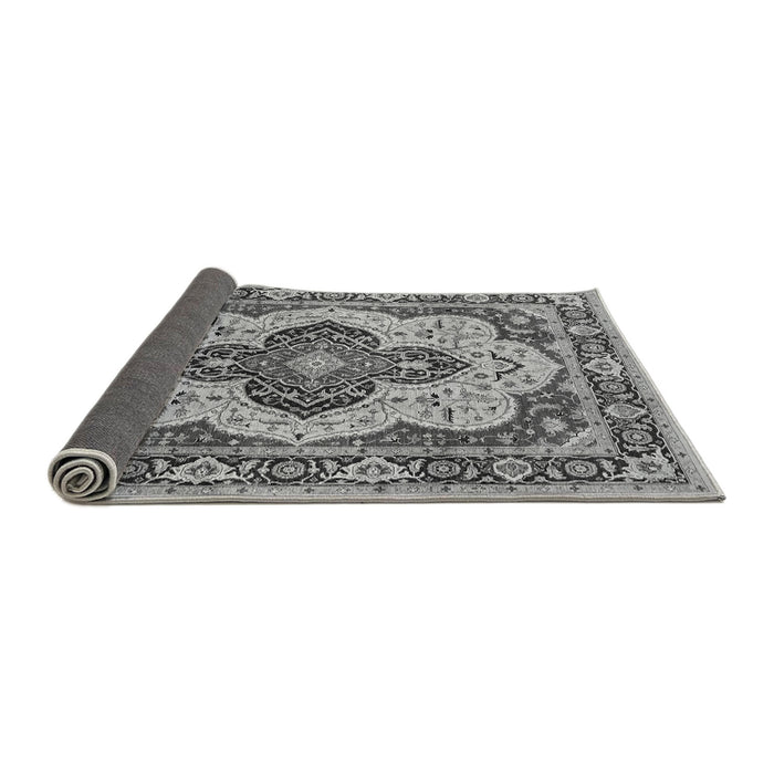 Sideview of Oriental Gray Industrial Rug, urb1129gry
