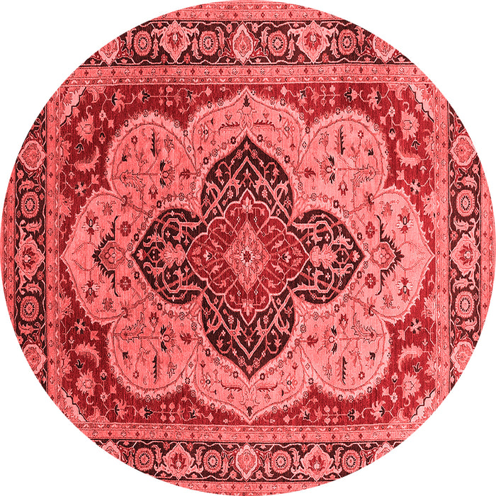 Machine Washable Oriental Red Industrial Rug, wshurb1130red
