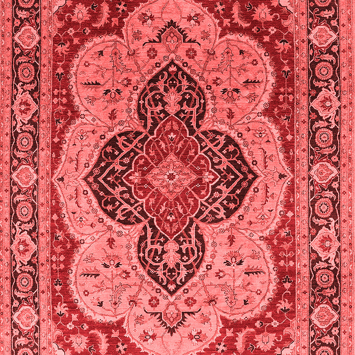 Machine Washable Oriental Red Industrial Rug, wshurb1130red