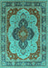 Oriental Turquoise Industrial Rug, urb1130turq