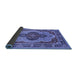 Sideview of Oriental Blue Industrial Rug, urb1130blu