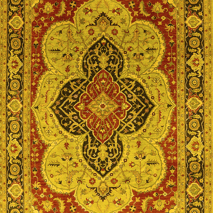 Oriental Yellow Industrial Rug, urb1130yw