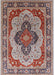 Mid-Century Modern Chestnut Brown Oriental Rug, urb1130