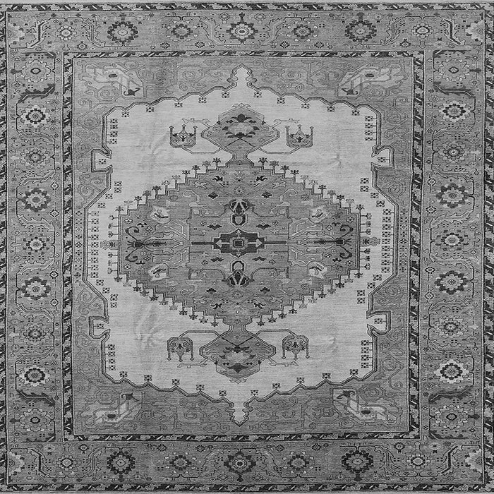 Square Oriental Gray Industrial Rug, urb1131gry