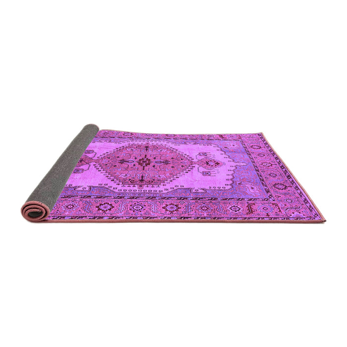 Sideview of Oriental Purple Industrial Rug, urb1131pur