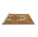 Sideview of Machine Washable Oriental Brown Industrial Rug, wshurb1131brn