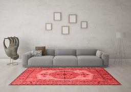 Industrial Red Washable Rugs