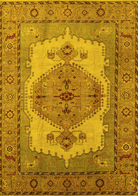 Oriental Yellow Industrial Rug, urb1131yw