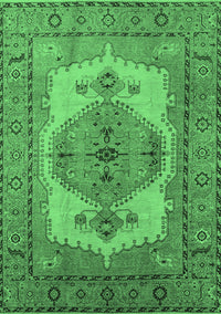 Oriental Emerald Green Industrial Rug, urb1131emgrn