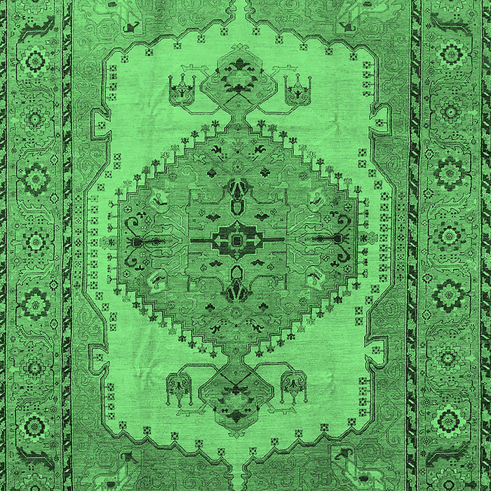 Oriental Emerald Green Industrial Rug, urb1131emgrn