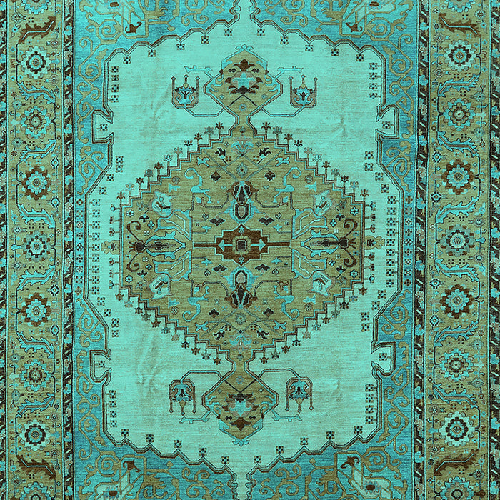 Oriental Turquoise Industrial Rug, urb1131turq