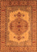 Machine Washable Oriental Orange Industrial Area Rugs, wshurb1131org