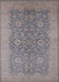 Mid-Century Modern Rosy Brown Pink Oriental Rug, urb1132