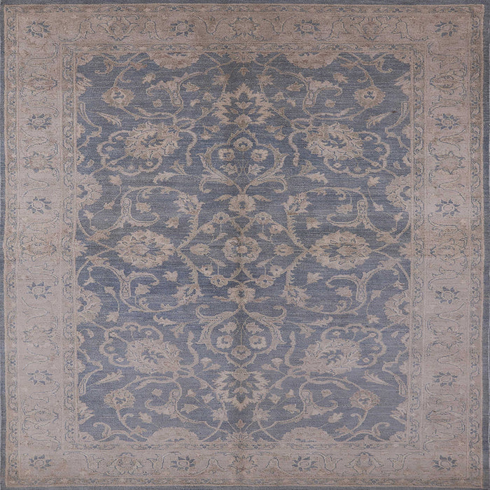 Square Mid-Century Modern Rosy Brown Pink Oriental Rug, urb1132