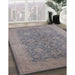 Machine Washable Industrial Modern Rosy Brown Pink Rug in a Family Room, wshurb1132