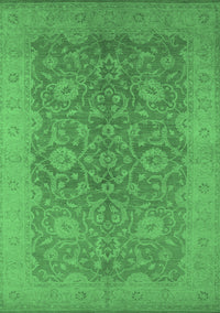 Oriental Emerald Green Industrial Rug, urb1132emgrn