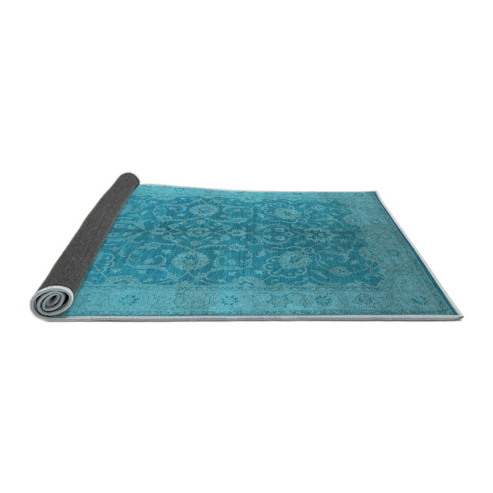 Sideview of Oriental Light Blue Industrial Rug, urb1132lblu
