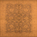 Square Oriental Orange Industrial Rug, urb1132org