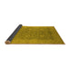 Sideview of Oriental Yellow Industrial Rug, urb1132yw