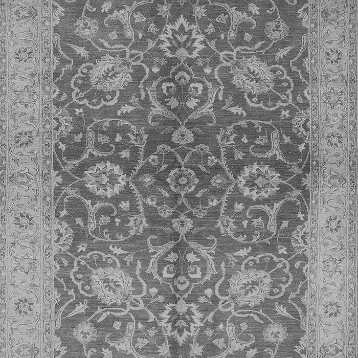 Machine Washable Oriental Gray Industrial Rug, wshurb1133gry