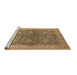 Sideview of Machine Washable Oriental Brown Industrial Rug, wshurb1133brn