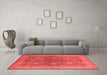 Industrial Red Washable Rugs