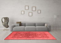 Machine Washable Oriental Red Industrial Rug, wshurb1133red