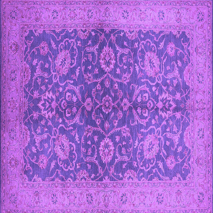 Square Oriental Purple Industrial Rug, urb1133pur