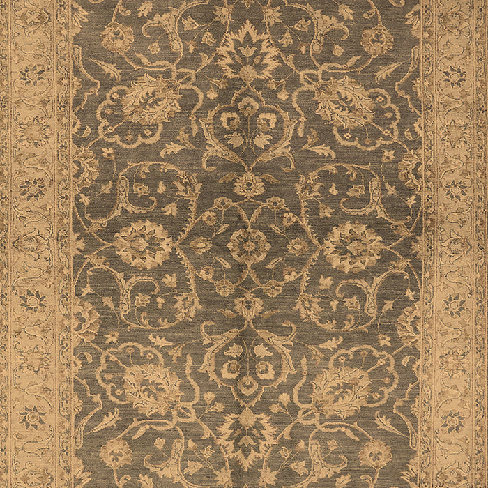 Machine Washable Oriental Brown Industrial Rug, wshurb1133brn