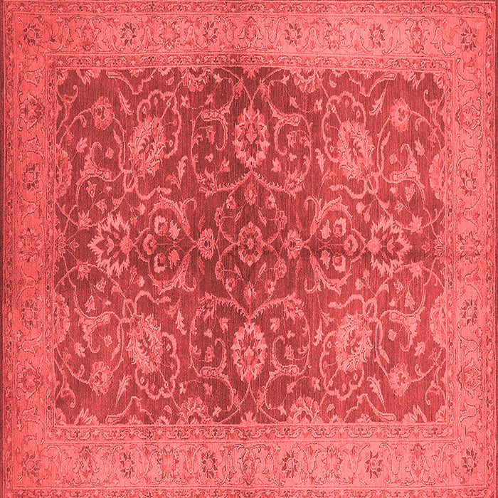 Machine Washable Oriental Red Industrial Rug, wshurb1133red
