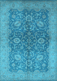 Oriental Light Blue Industrial Rug, urb1133lblu