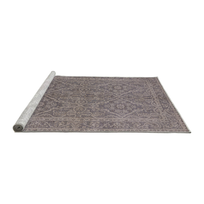 Sideview of Machine Washable Industrial Modern Sandstone Brown Rug, wshurb1134