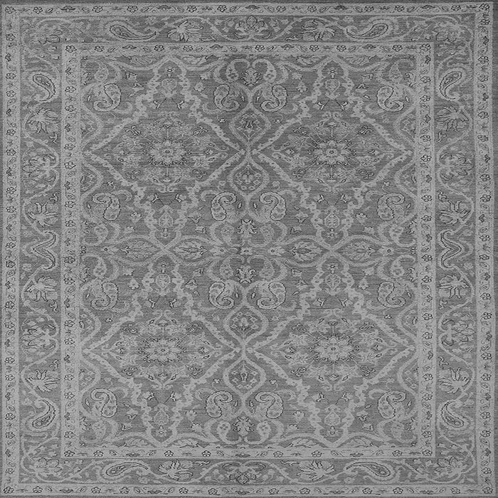 Square Oriental Gray Industrial Rug, urb1134gry